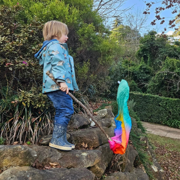 Rainbow play silk