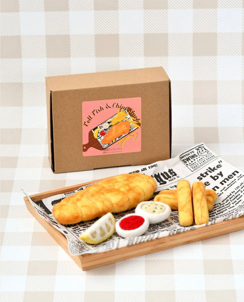 FELT FISH AND CHIPS STACK