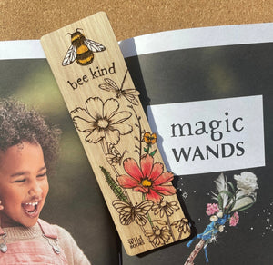 Wooden Bookmark- Bee Kind
