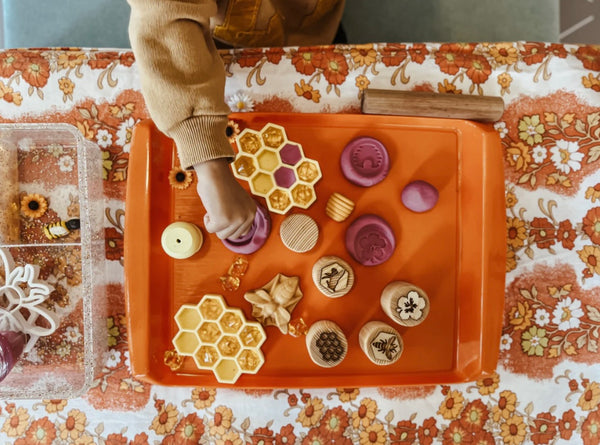 Mini Honeycomb Trinket Tray / Bioplastic Sensory Tray