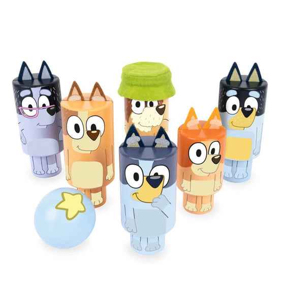 BLUEY WOODEN CHARACTER SKITTLES