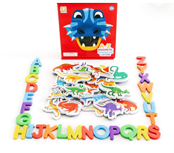 MAGNETIC DINOSAURS AND LETTERS