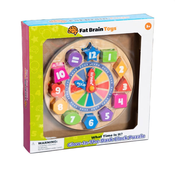 WHAT TIME IS IT? GLOW-IN-THE-DARK CLOCK PUZZLE