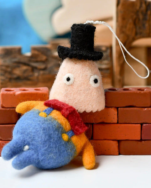 FELT HUMPTY DUMPTY MARIONETTE PUPPET TOY