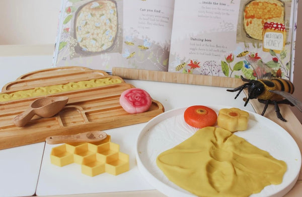 Beehive sensory tray