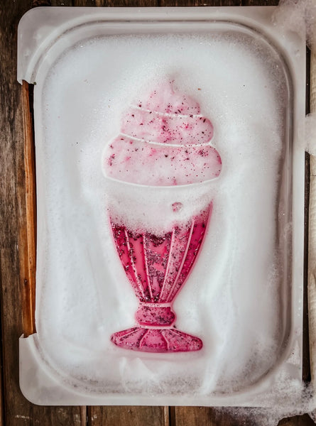 Large Sundae Cup Trinket Tray / Bioplastic Sensory Tray (2-piece)