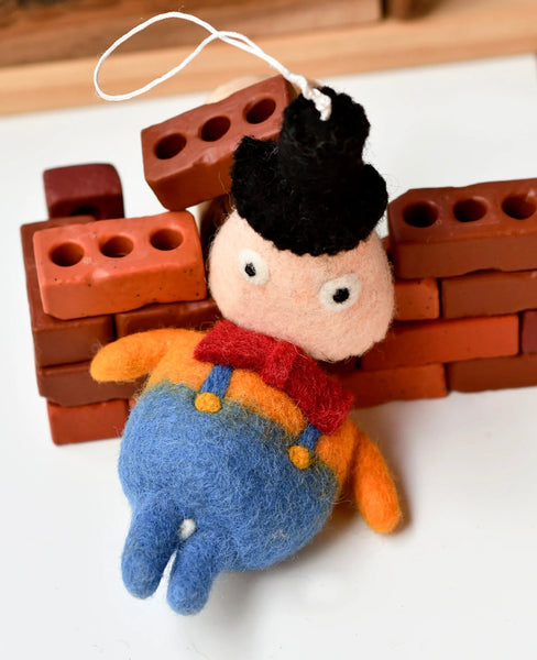 FELT HUMPTY DUMPTY MARIONETTE PUPPET TOY