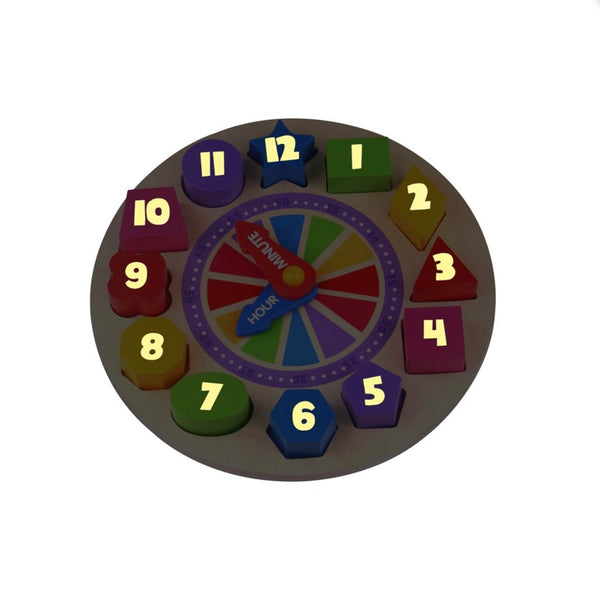 WHAT TIME IS IT? GLOW-IN-THE-DARK CLOCK PUZZLE
