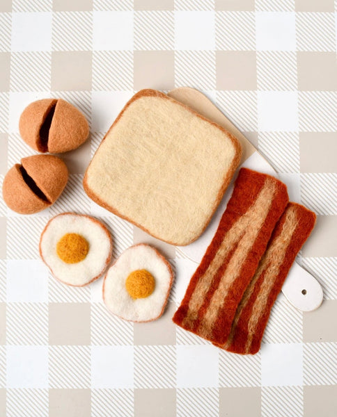 FELT BACON AND EGGS BREAKFAST SET