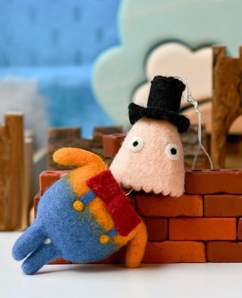FELT HUMPTY DUMPTY MARIONETTE PUPPET TOY