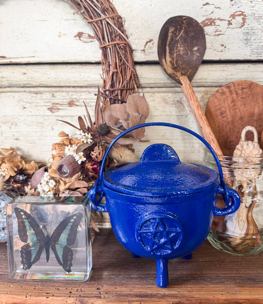 Blue Pentagram Cauldron