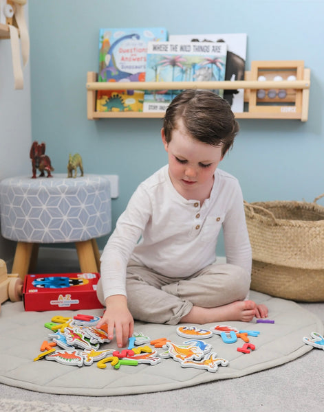 MAGNETIC DINOSAURS AND LETTERS