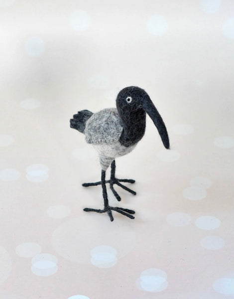 FELT BIN CHICKEN (AUSTRALIAN WHITE IBIS) TOY