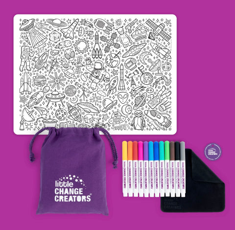 OUTER SPACE Re-FUN-able™ Colouring Set