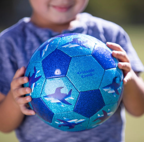 Glitter Soccer Ball - Shark City (Size 3)