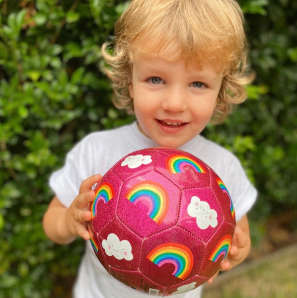 Glitter Soccer Ball - Rainbow (Size 3)