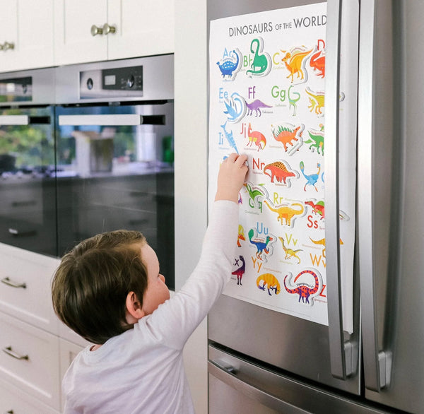 MAGNETIC DINOSAURS AND LETTERS