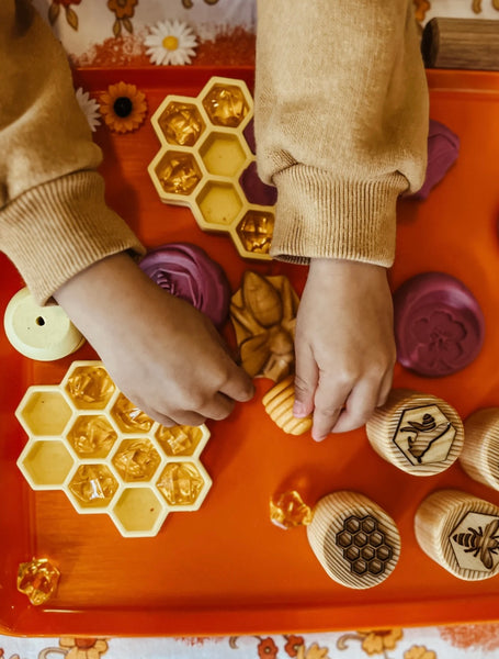 Mini Honeycomb Trinket Tray / Bioplastic Sensory Tray