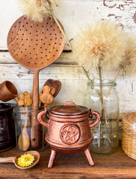 Bright Penta Copper Antique Cauldron