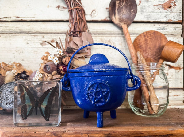 Blue Pentagram Cauldron