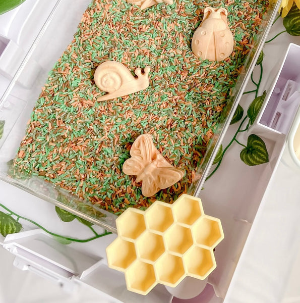 Mini Honeycomb Trinket Tray / Bioplastic Sensory Tray