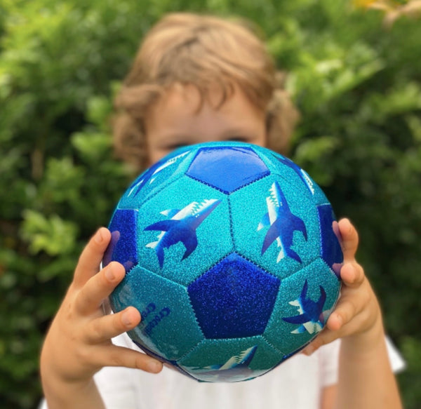 Glitter Soccer Ball - Shark City (Size 3)