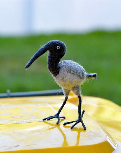 FELT BIN CHICKEN (AUSTRALIAN WHITE IBIS) TOY