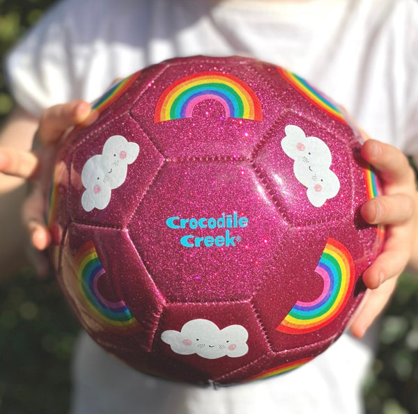 Glitter Soccer Ball - Rainbow (Size 3)