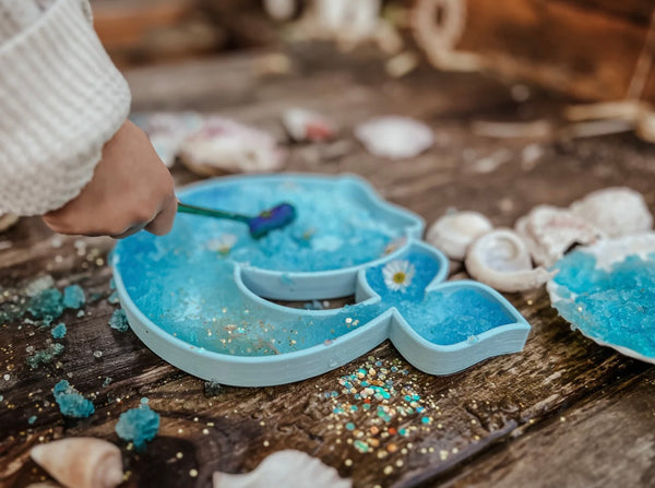 Mermaid Tail Trinket Tray / Bioplastic Sensory Tray
