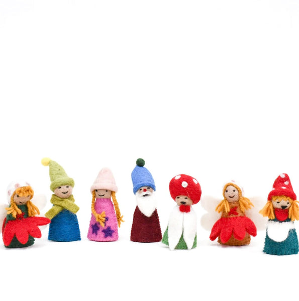 FAIRIES & GNOMES FINGER PUPPET SET