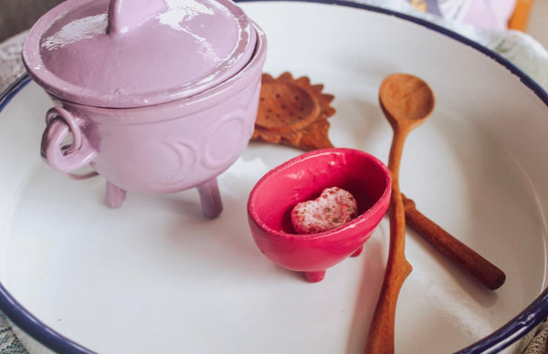 Lavender triple moon cauldron set