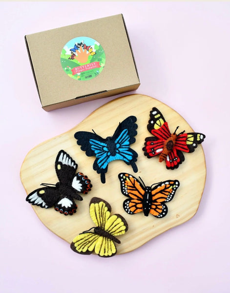 BUTTERFLIES FINGER PUPPET SET