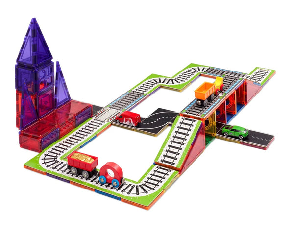 Magnetic Tile Topper - Train Pack (36 Piece)