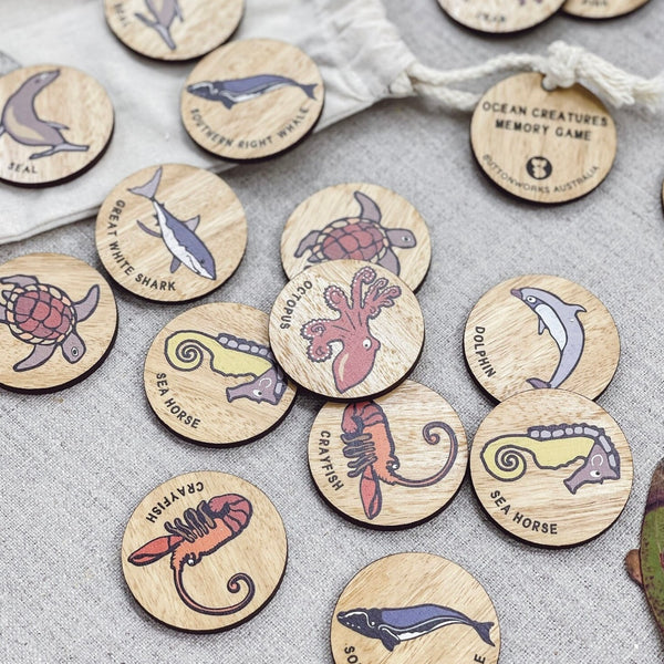 Ocean Creatures Memory Game
