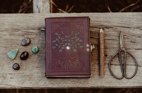 Tree of life leather journal