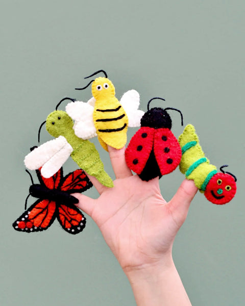 INSECTS AND BUGS - FINGER PUPPET SET