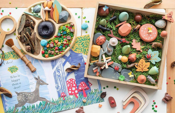 Round Dividing Montessori Tray