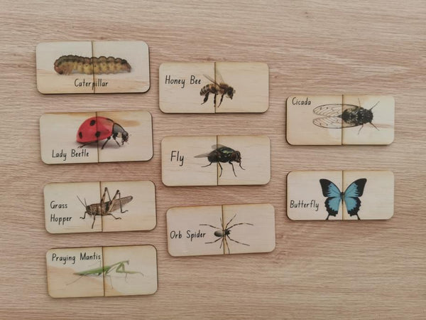 Australian Themed Matching Puzzles - Bugs (18 Pce)