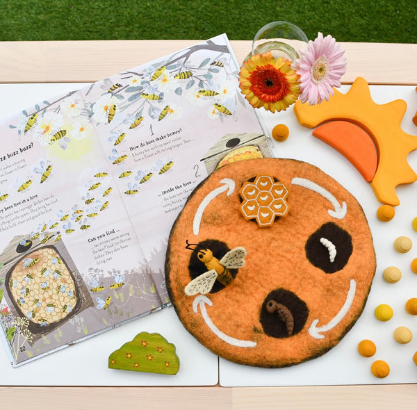 Felt Lifecycle of a Honey Bee
