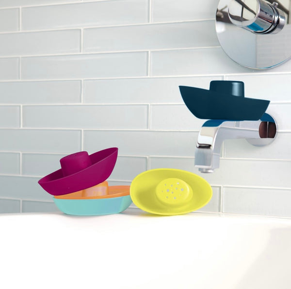 FLEET Stacking Boats-5pc- Navy/yellow