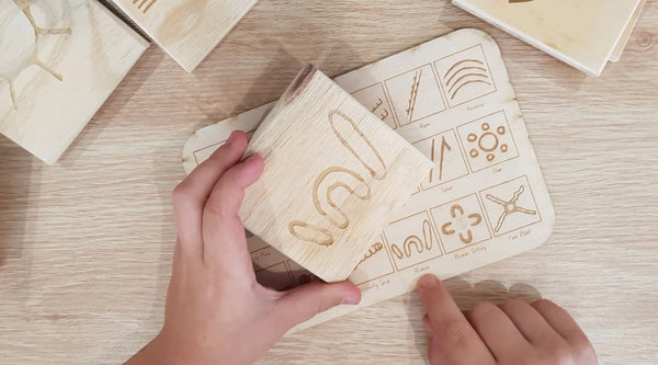 36 Piece Indigenous themed Tell-A-Story Tiles