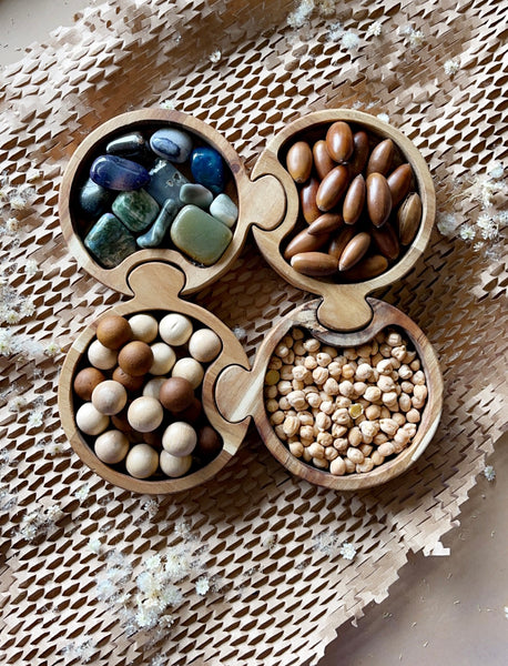 Round Puzzled Tray