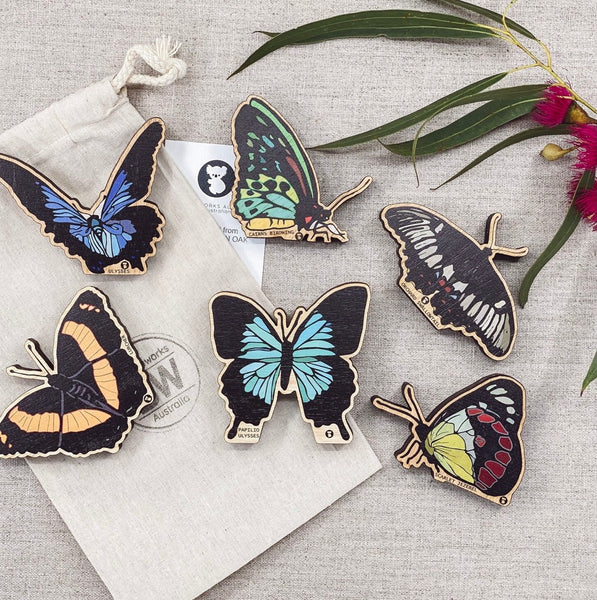 Australian Butterfly Figurine Set