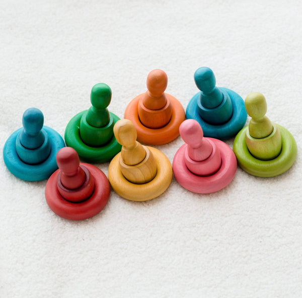 Rainbow People Cups and Rings