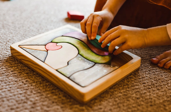 Unicorn Rainbow Wooden Jigsaw Puzzle