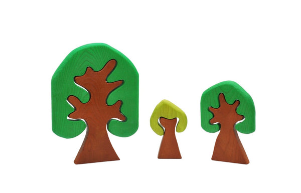 Coloured Wooden Trees