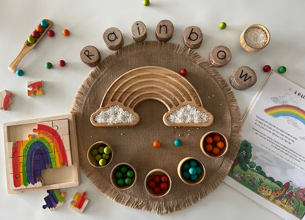 Rainbow sensory board