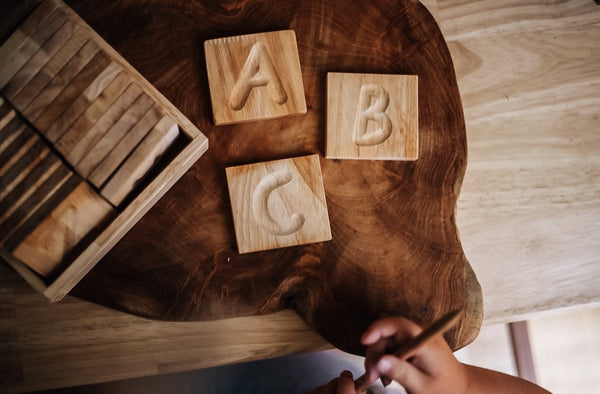 Capital Letter Spelling Tiles