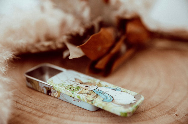 Beatrix potter mini slider tin (sold individually)