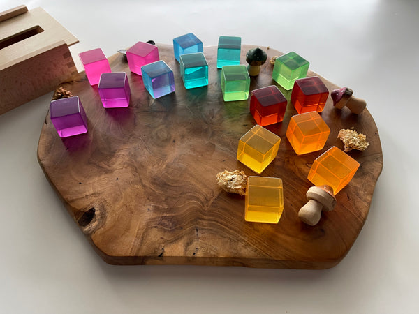 Bright Lucite Blocks (16pc)